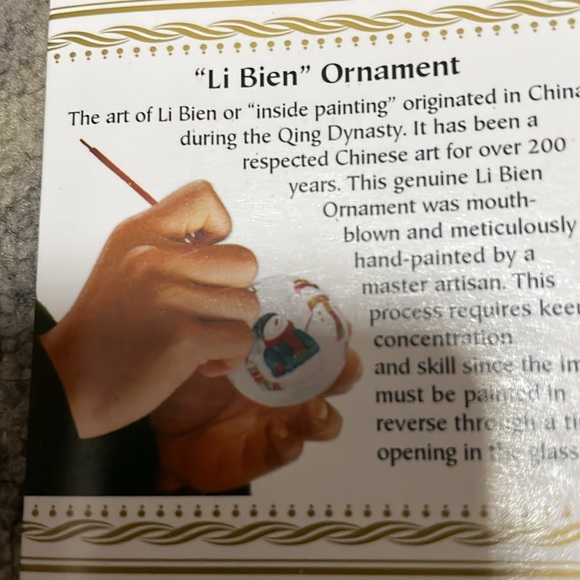 Li bien Christmas ornament - Picture 4 of 5